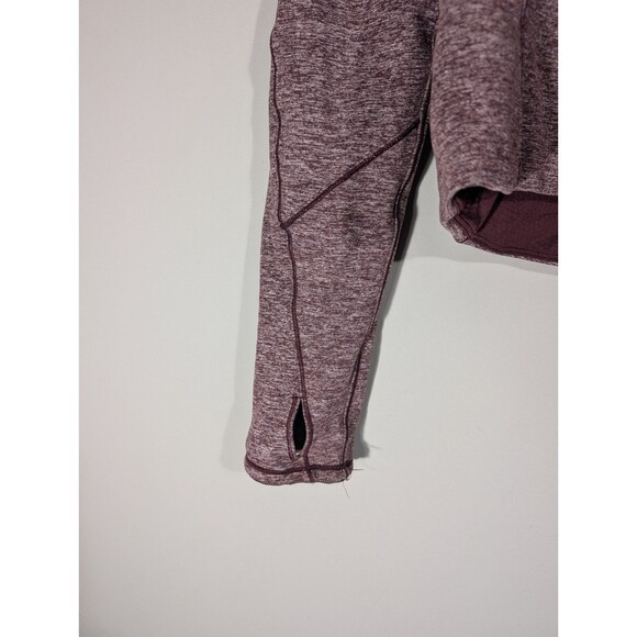 Lululemon Womens Maroon Always Alert 1/2 Zip Pullover Sz 8 Running Workout Gym - Picture 6 of 10